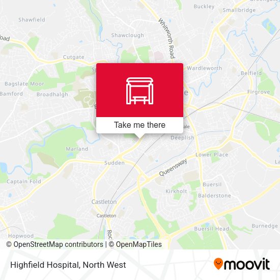 Highfield Hospital map