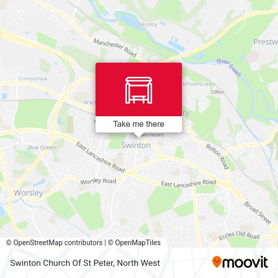 Swinton Church Of St Peter map