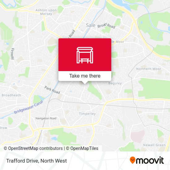 Trafford Drive map