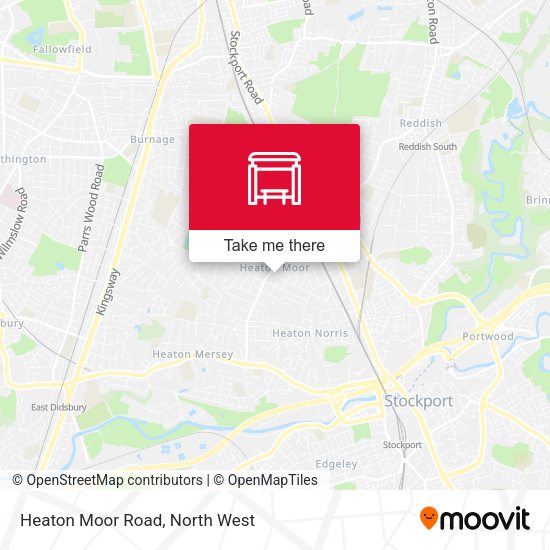 Heaton Moor Road map