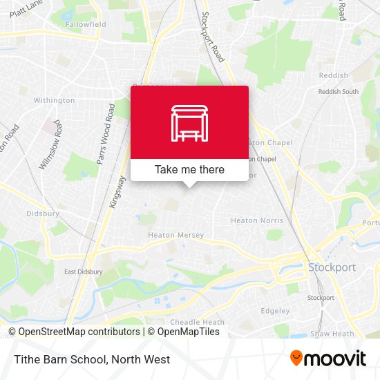 Tithe Barn School map