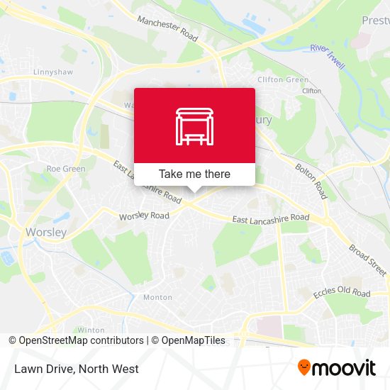 Lawn Drive map