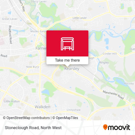 Stoneclough Road map