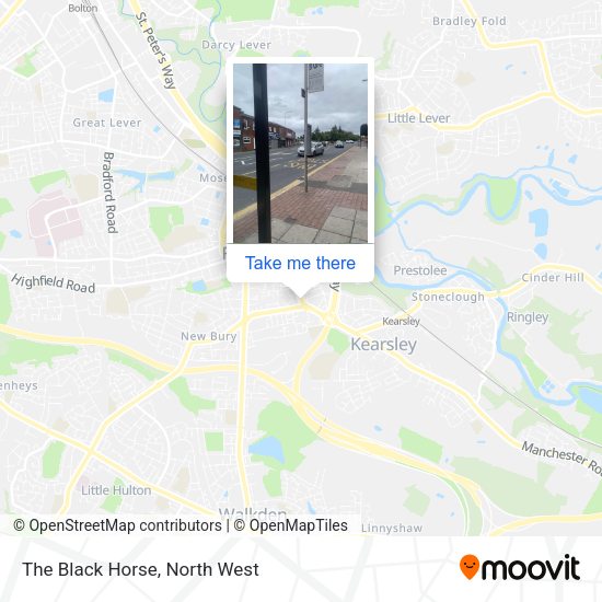 The Black Horse map
