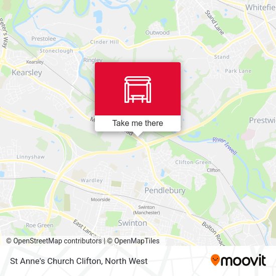 St Anne's Church Clifton map