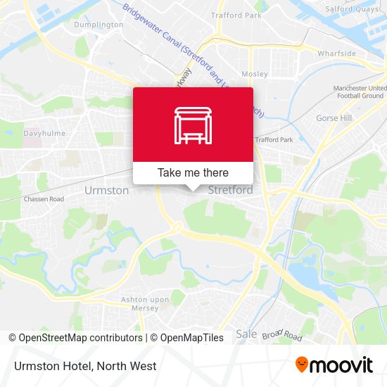 Urmston Hotel map