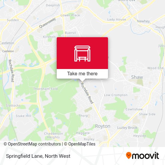 Springfield Lane map