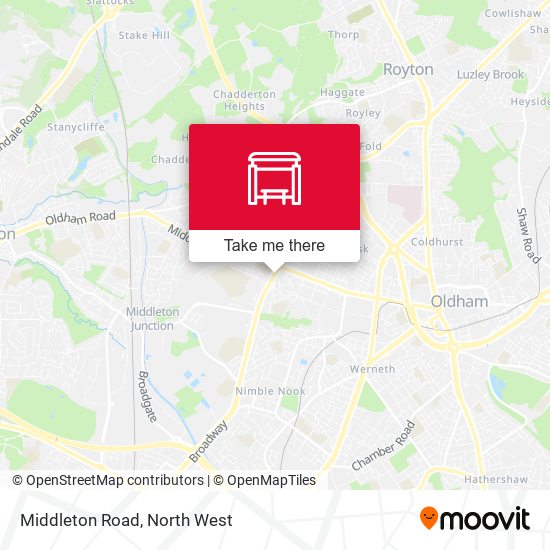 Middleton Road map