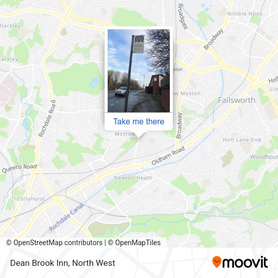 Dean Brook Inn map