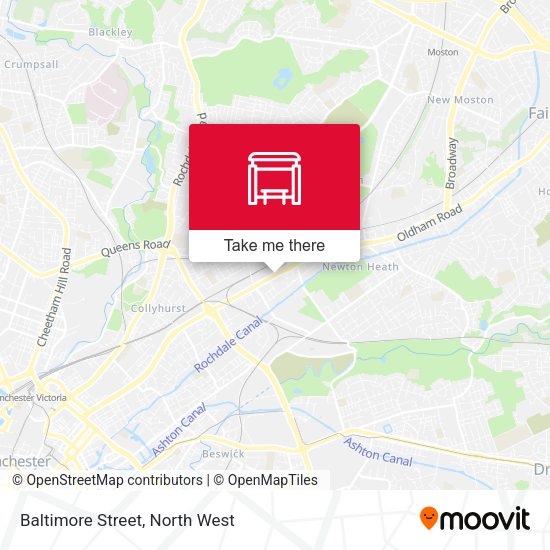Baltimore Street map