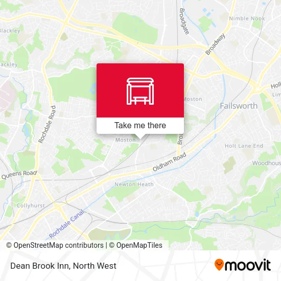 Dean Brook Inn map