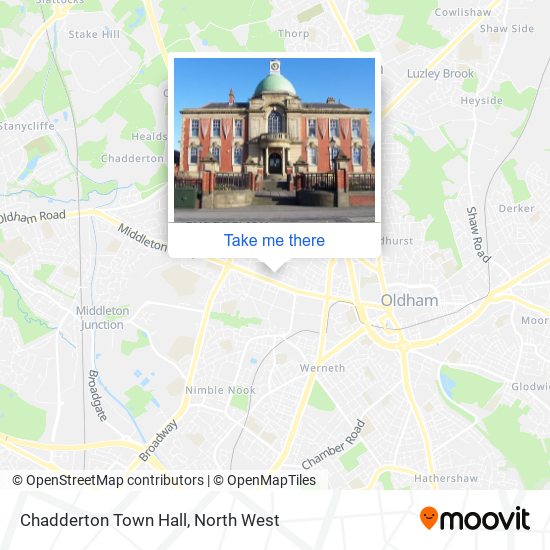 Chadderton Town Hall map