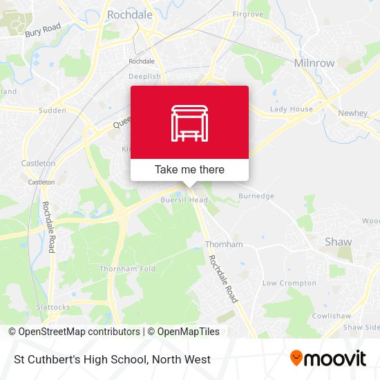 St Cuthbert's High School map