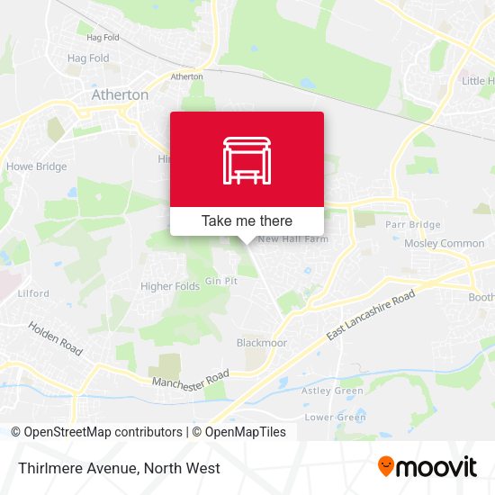 Thirlmere Avenue map