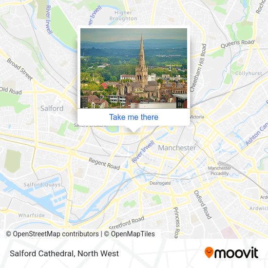 Salford Cathedral map