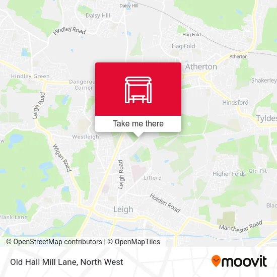 Old Hall Mill Lane map