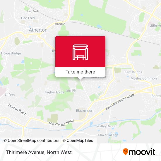 Thirlmere Avenue map