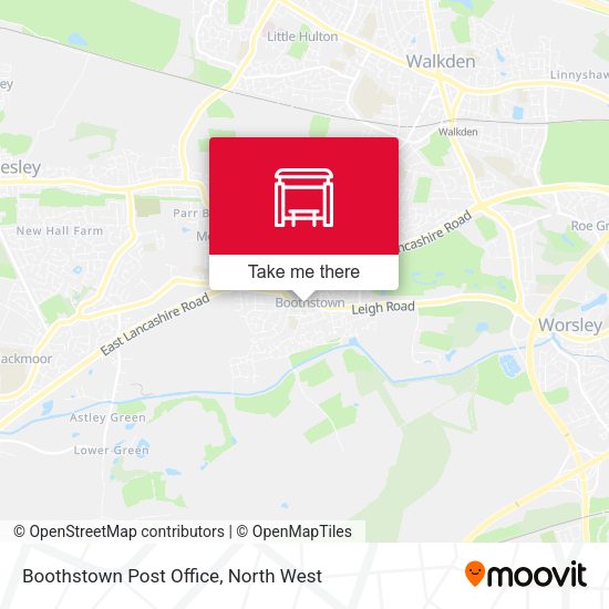 Boothstown Post Office map