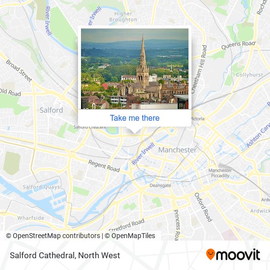 Salford Cathedral map