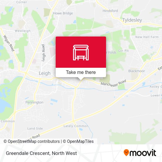 Greendale Crescent map