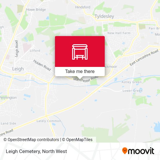 Leigh Cemetery map