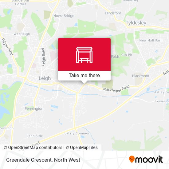 Greendale Crescent map