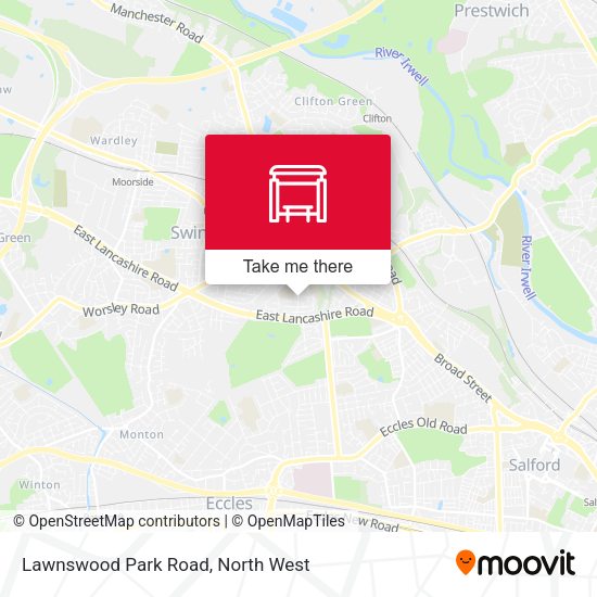 Lawnswood Park Road map