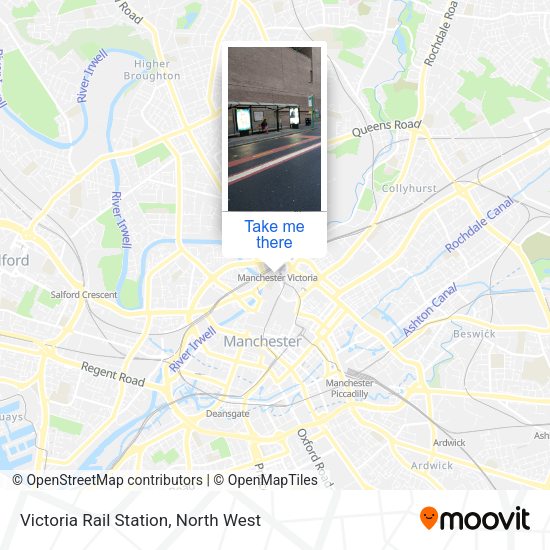 Victoria Rail Station map