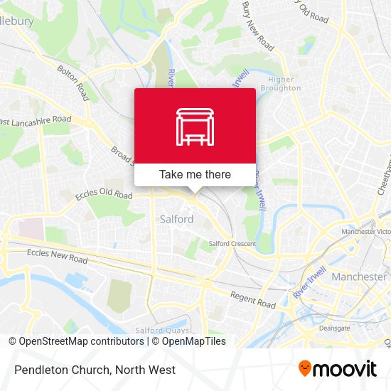 Pendleton Church map