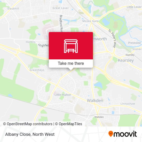 Albany Close map