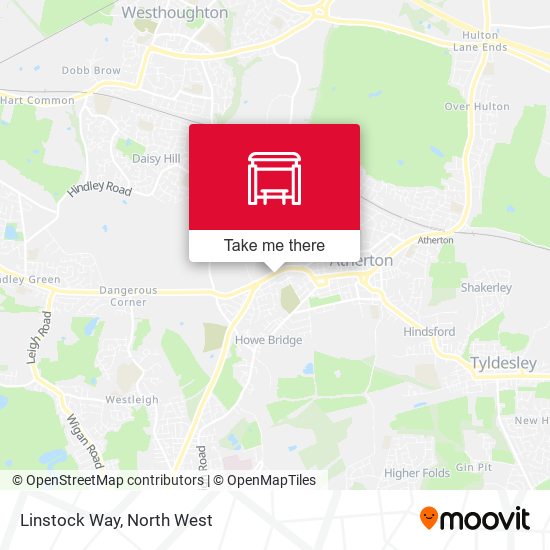 Linstock Way map