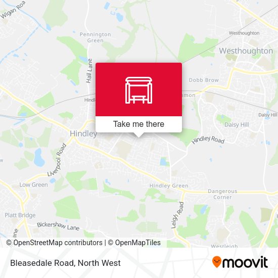 Bleasedale Road map
