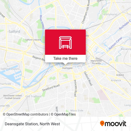 Deansgate Station map