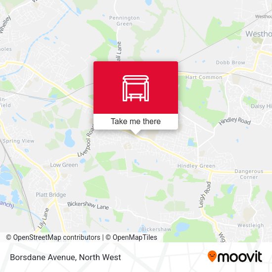 Borsdane Avenue map