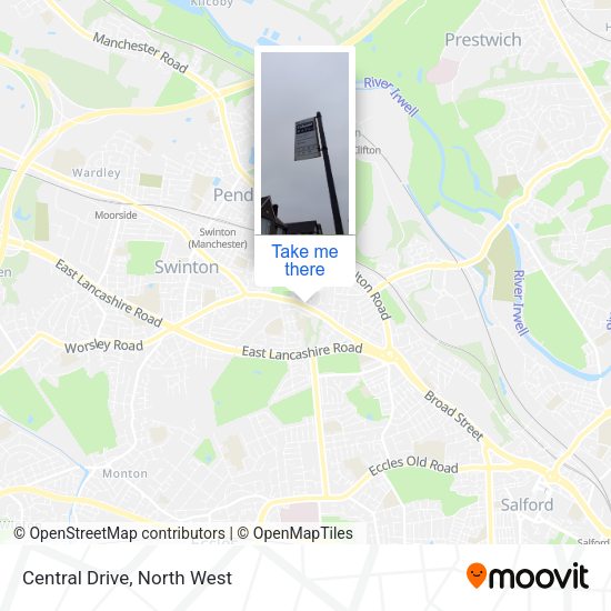 Central Drive map
