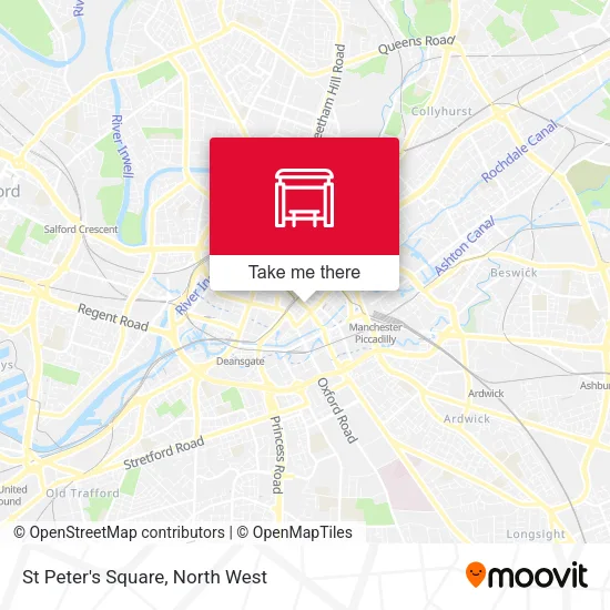 St Peter's Square map