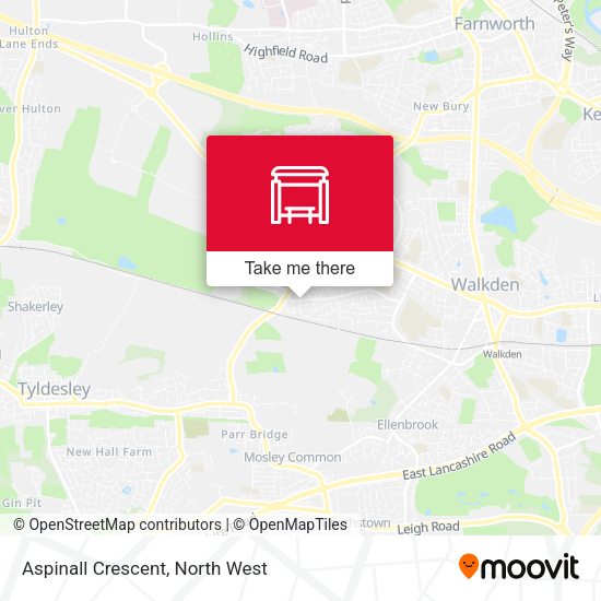 Aspinall Crescent map