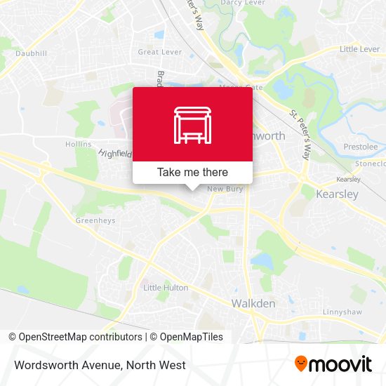 Wordsworth Avenue map