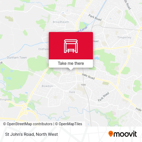 St John's Road map