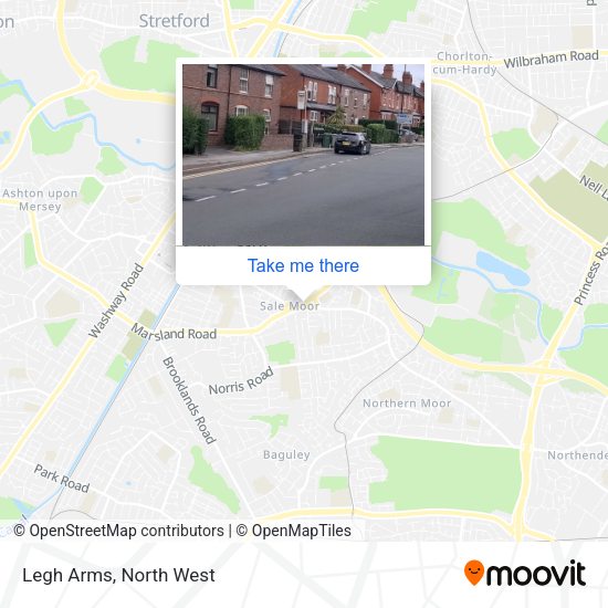 Legh Arms map