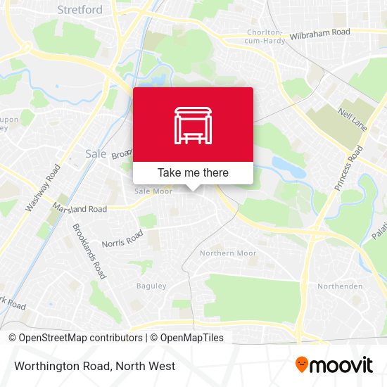 Worthington Road map