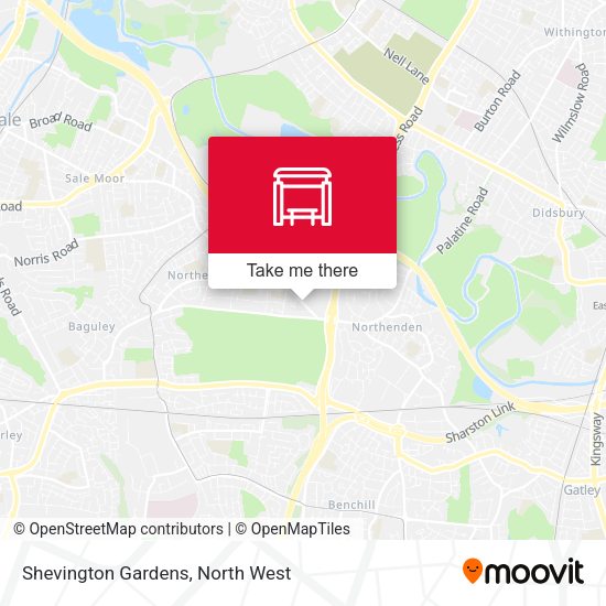 Shevington Gardens map