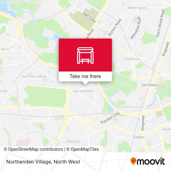 Northenden Village map