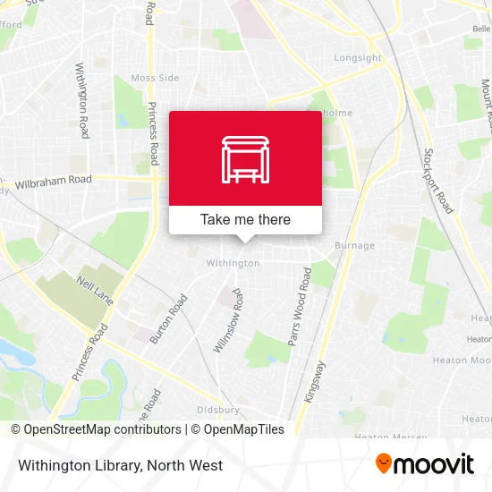 Withington Library map