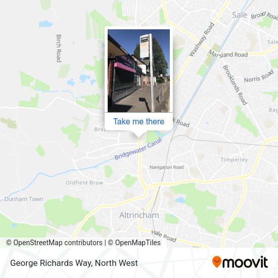 George Richards Way map