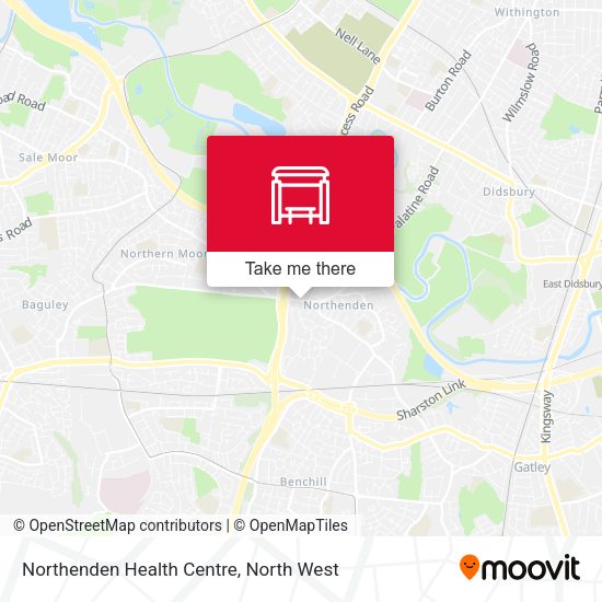 Northenden Health Centre map