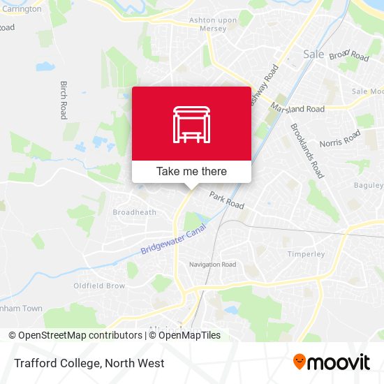 Trafford College map