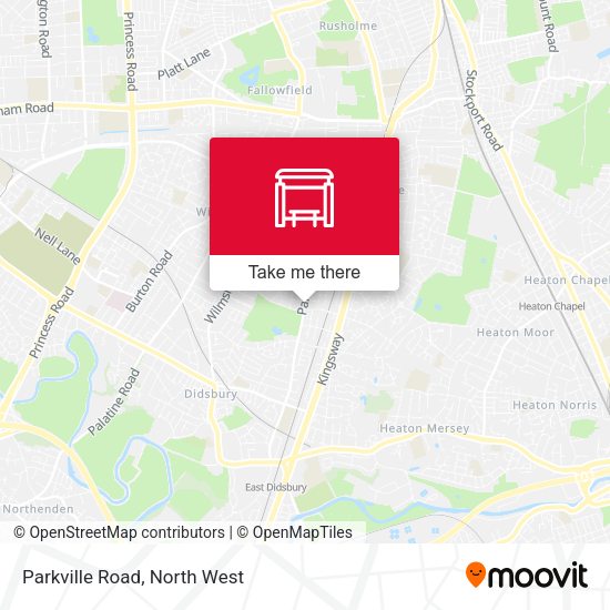 Parkville Road map