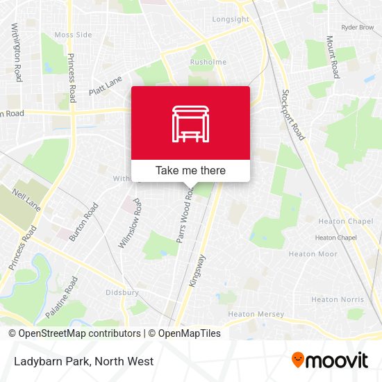 Ladybarn Park map