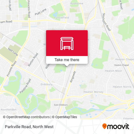 Parkville Road map